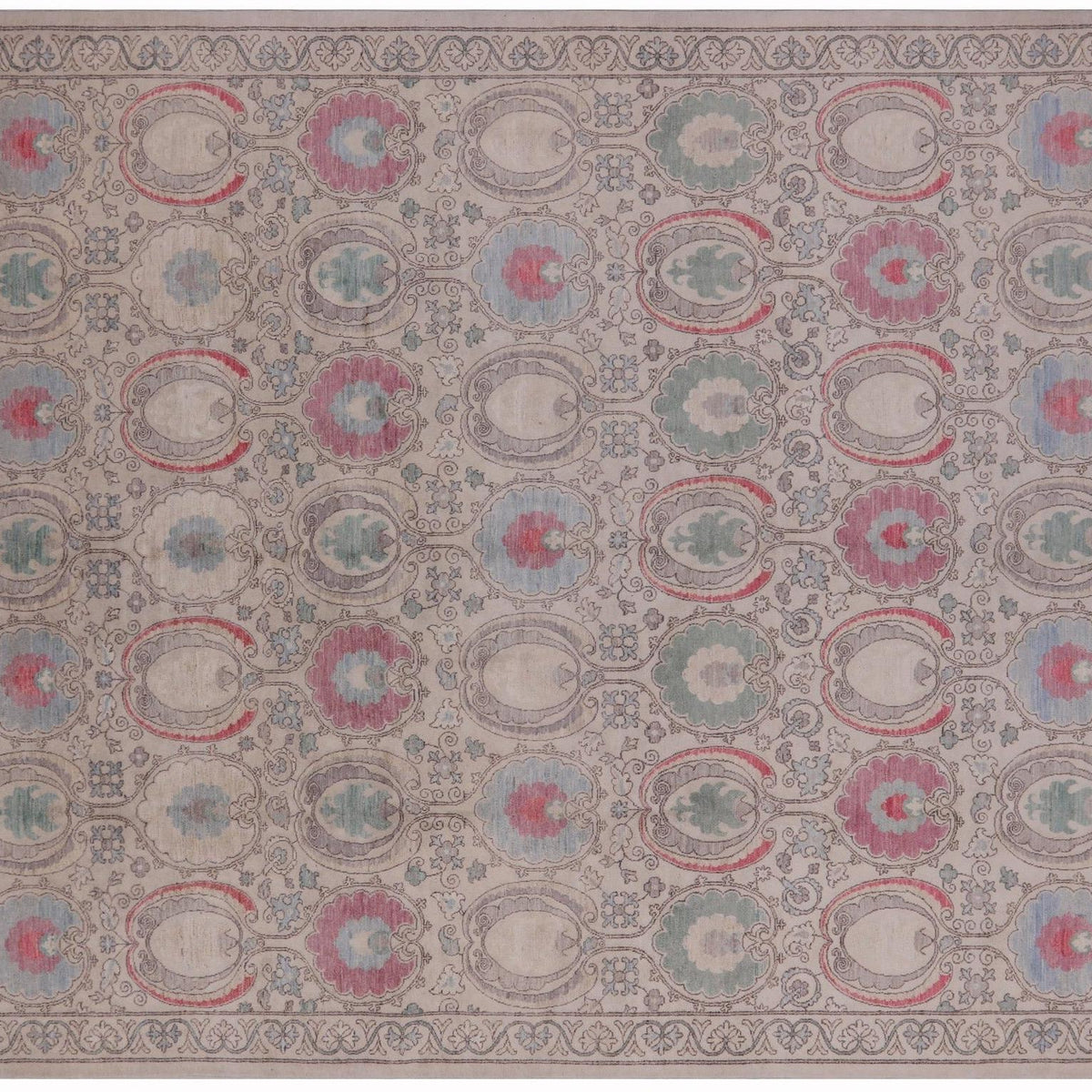 William Morris Hand Knotted Wool Rug 9' 1