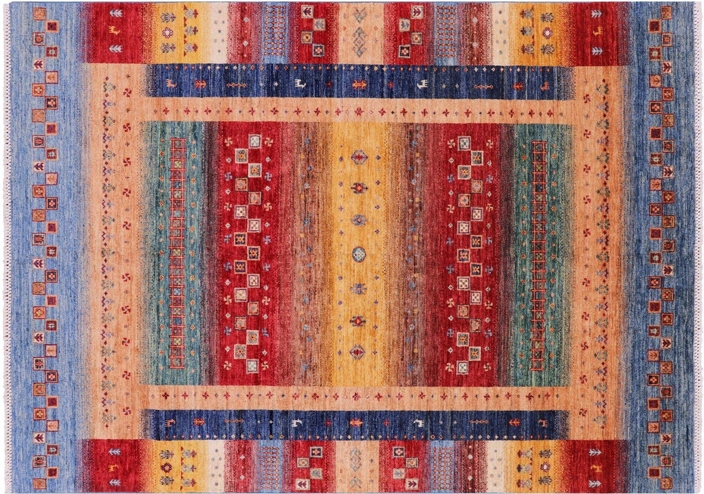 Hand Knotted Tribal Persian Gabbeh Rug - Manhattan Rugs