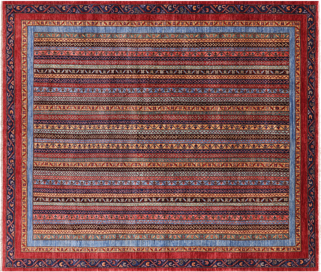 Shall Persian Gabbeh Hand-Knotted Rug 7' 11" X 9' 7" - Q5012