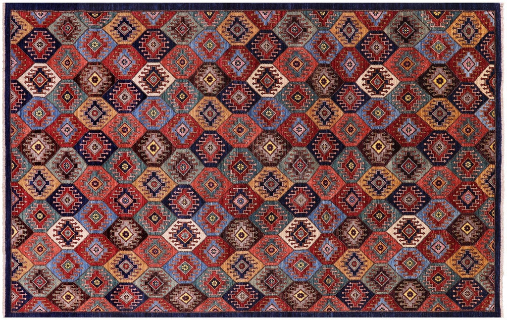 Shall Persian Gabbeh Hand Knotted Wool Rug - Manhattan Rugs