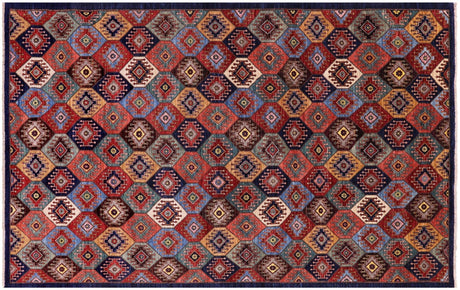 Shall Persian Gabbeh Hand Knotted Wool Rug - Manhattan Rugs