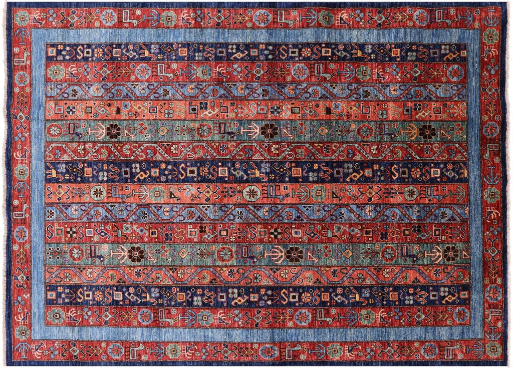 Persian Gabbeh Shall Hand-Knotted Wool Rug - Manhattan Rugs