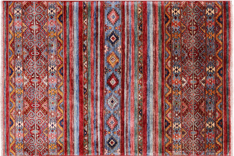 Hand Knotted Khorjin Super Kazak Wool Rug - Manhattan Rugs