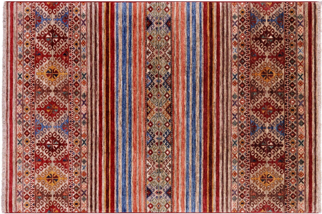 Super Kazak Khorjin Hand Knotted Rug - Manhattan Rugs