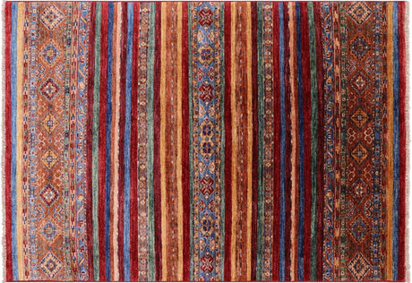 Hand-Knotted Super Kazak Khorjin Wool Rug - Manhattan Rugs