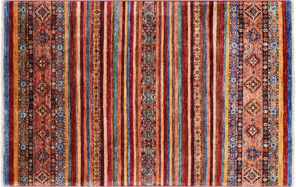 Super Kazak Khorjin Hand Knotted Rug - Manhattan Rugs