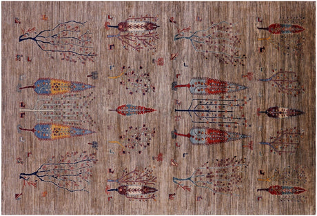 Tribal Persian Gabbeh Hand Knotted Rug - Manhattan Rugs