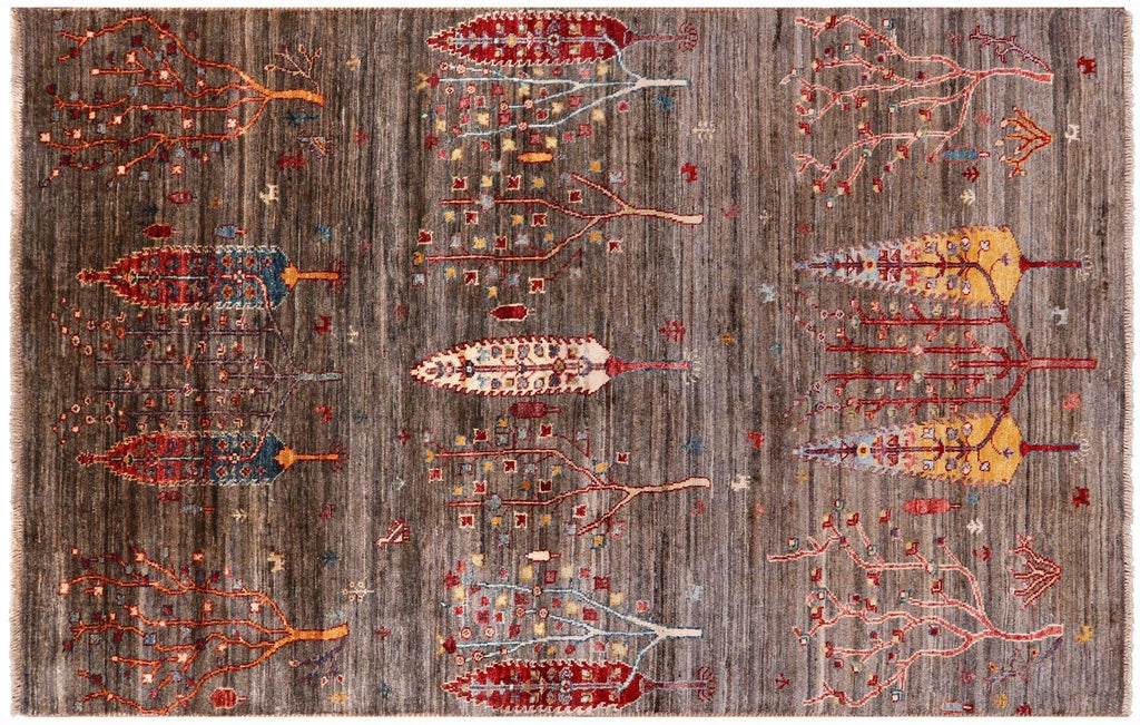 Persian Gabbeh Tribal Hand-Knotted Wool Rug - Manhattan Rugs