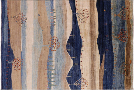 Tribal Persian Gabbeh Hand Knotted Wool Rug - Manhattan Rugs