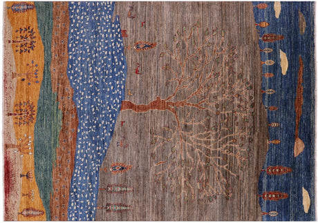 Persian Gabbeh Tribal Hand-Knotted Rug - Manhattan Rugs