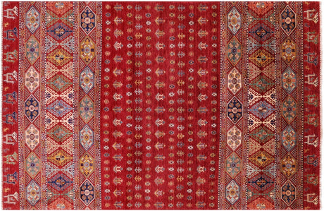 Persian Gabbeh Tribal Handmade Wool Rug - Manhattan Rugs
