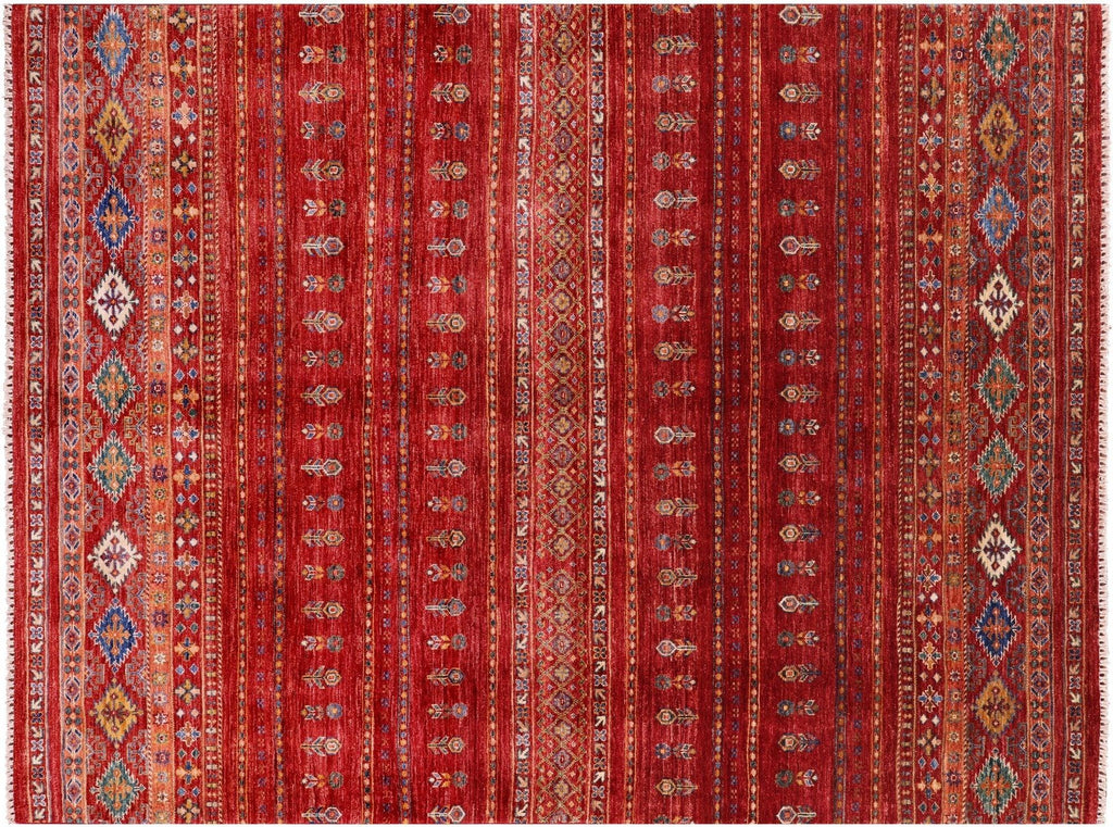 Super Kazak Khorjin Hand-Knotted Wool Rug - Manhattan Rugs