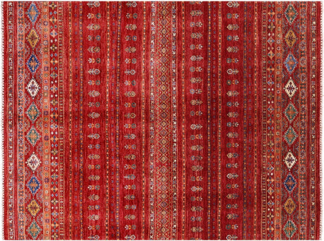 Super Kazak Khorjin Hand-Knotted Wool Rug - Manhattan Rugs