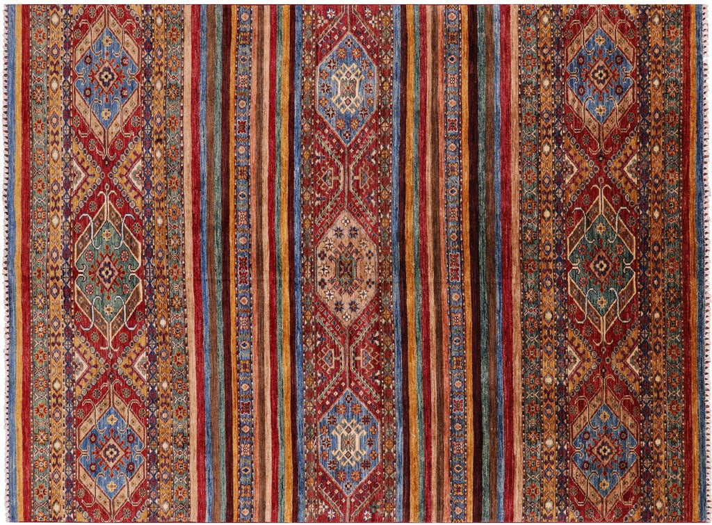 Hand Knotted Khorjin Super Kazak Rug - Manhattan Rugs