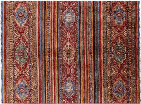 Hand Knotted Khorjin Super Kazak Rug - Manhattan Rugs