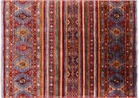 Handmade Khorjin Super Kazak Wool Rug - Manhattan Rugs