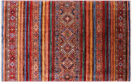 Hand-Knotted Super Kazak Khorjin Rug - Manhattan Rugs