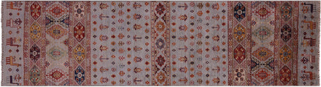 Runner Tribal Persian Gabbeh Hand Knotted Rug - Manhattan Rugs