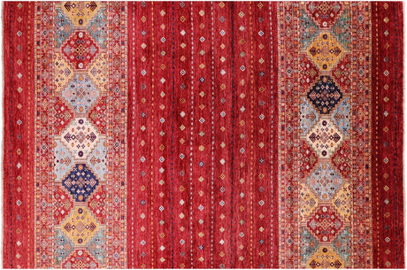 Super Kazak Khorjin Hand-Knotted Rug - Manhattan Rugs