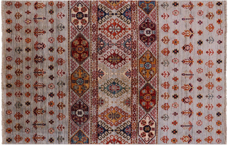 Super Kazak Khorjin Hand Knotted Rug - Manhattan Rugs