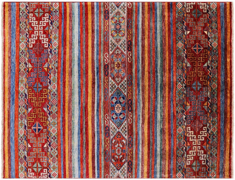 Handmade Khorjin Super Kazak Wool Rug - Manhattan Rugs