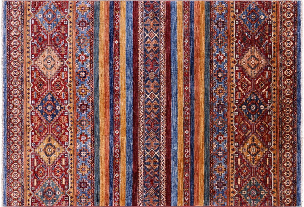 Super Kazak Khorjin Hand-Knotted Wool Rug - Manhattan Rugs