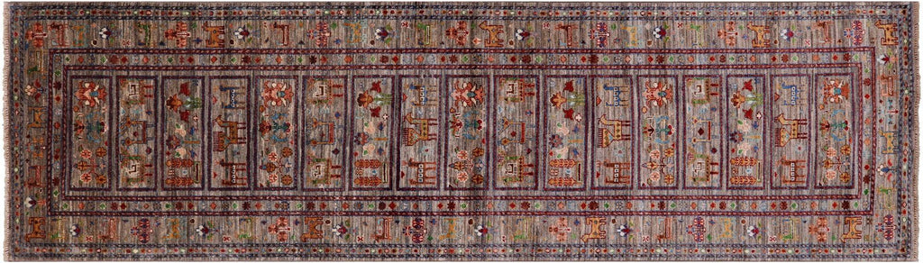 Tribal Persian Gabbeh Handmade Runner Rug - Manhattan Rugs