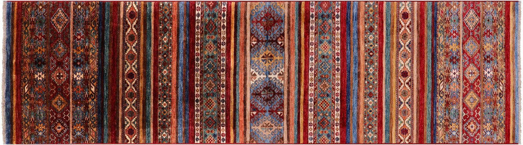Runner Khorjin Super Kazak Hand-Knotted Rug - Manhattan Rugs