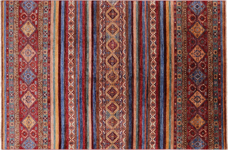 Hand Knotted Khorjin Super Kazak Wool Rug - Manhattan Rugs