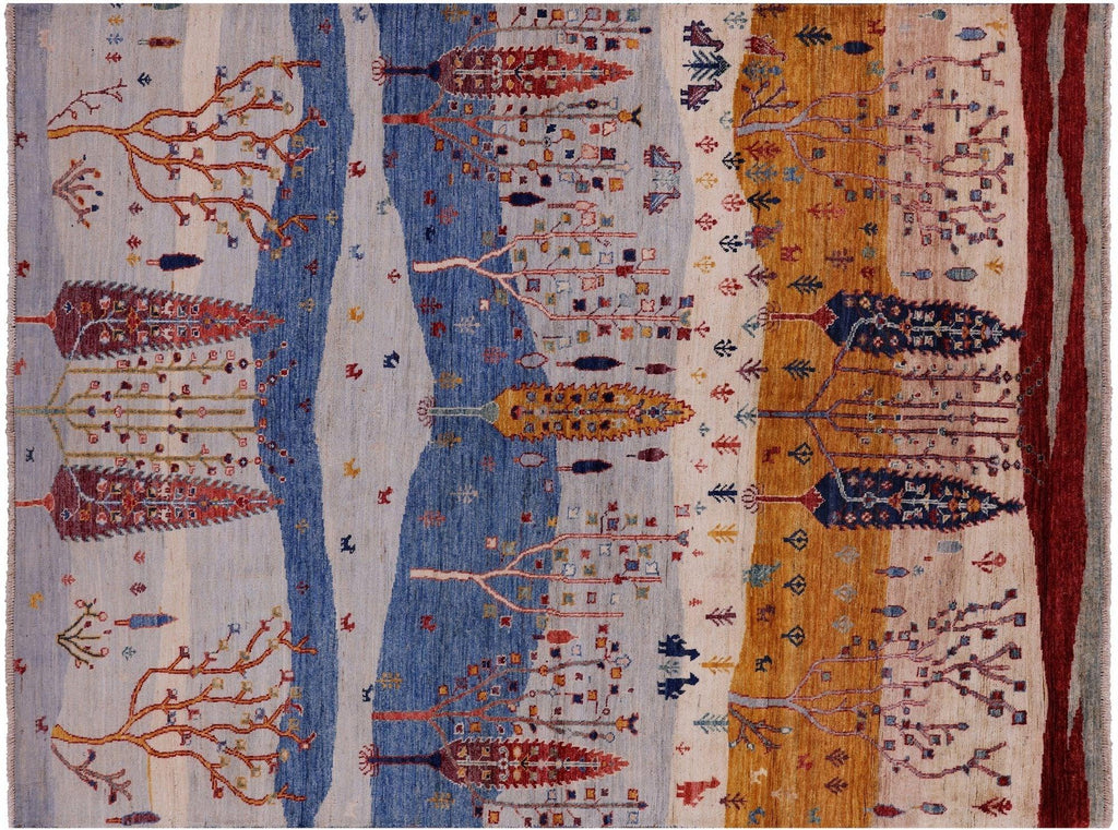 Hand-Knotted Persian Gabbeh Tribal Wool Rug - Manhattan Rugs