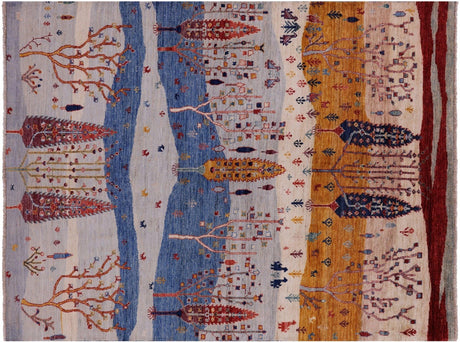 Hand-Knotted Persian Gabbeh Tribal Wool Rug - Manhattan Rugs