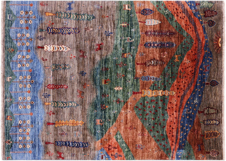 Persian Gabbeh Tribal Handmade Rug - Manhattan Rugs