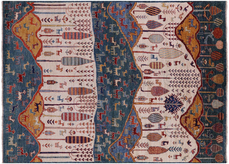 Persian Gabbeh Tribal Hand-Knotted Rug - Manhattan Rugs