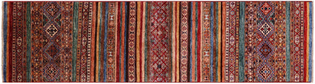 Khorjin Super Kazak Handmade Runner Rug - Manhattan Rugs