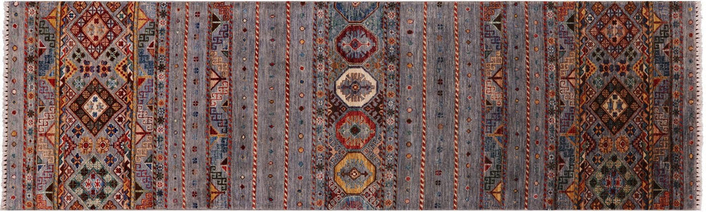 Runner Khorjin Super Kazak Hand-Knotted Rug - Manhattan Rugs