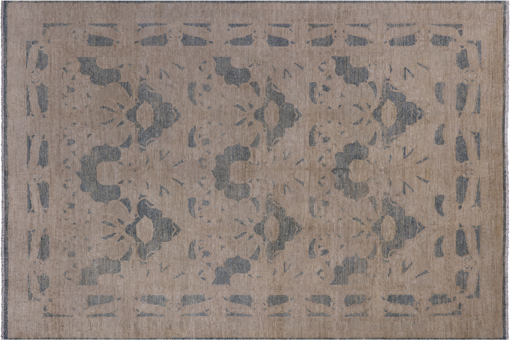 Ivory William Morris Hand-Knotted Rug 5' 10" X 8' 10" - Q5906