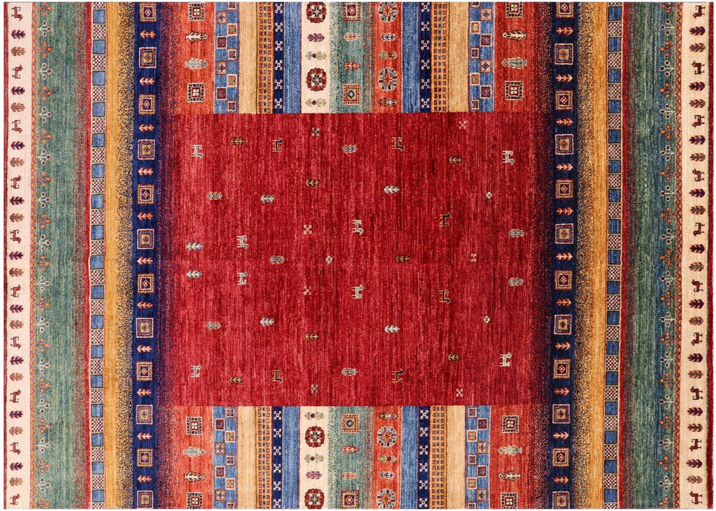 Hand Knotted Tribal Persian Gabbeh Rug - Manhattan Rugs