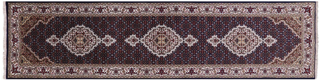 Runner Handmade Wool & Silk Persian Tabriz Rug - Manhattan Rugs