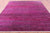 Pink 9' Square Hand-Knotted Super Savannah Gabbeh Wool & Silk Rug - Q6059