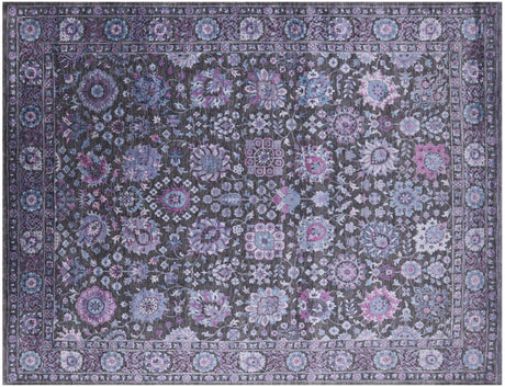 Persian Tabriz Hand-Knotted Wool & Silk Rug - Manhattan Rugs