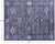 SUPER SALE Grey Wool & Silk Persian Tabriz Hand Knotted Rug 7' 11" X 10' 1" - Q6073
