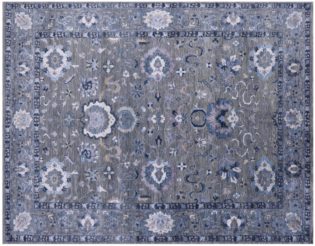 Wool & Silk Persian Tabriz Hand Knotted Rug - Manhattan Rugs