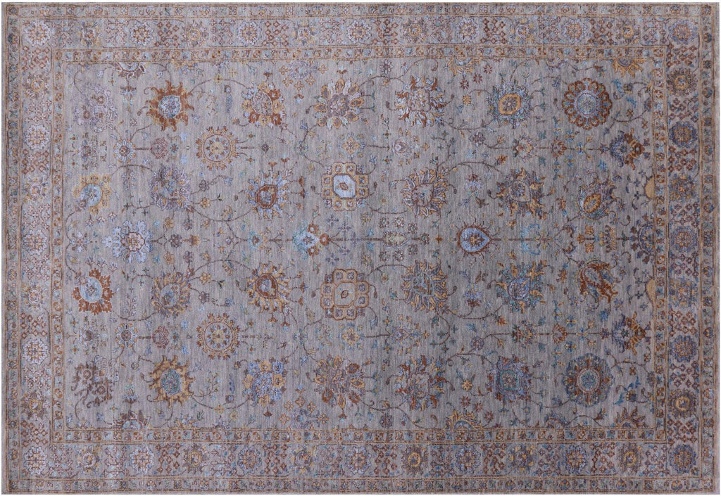 Wool & Silk Hand Knotted Persian Tabriz Rug - Manhattan Rugs