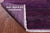 Purple 8' Square Super Savannah Gabbeh Hand Knotted Wool & Silk Rug - Q6091