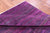 Purple 8' Square Super Savannah Gabbeh Hand Knotted Wool & Silk Rug - Q6091