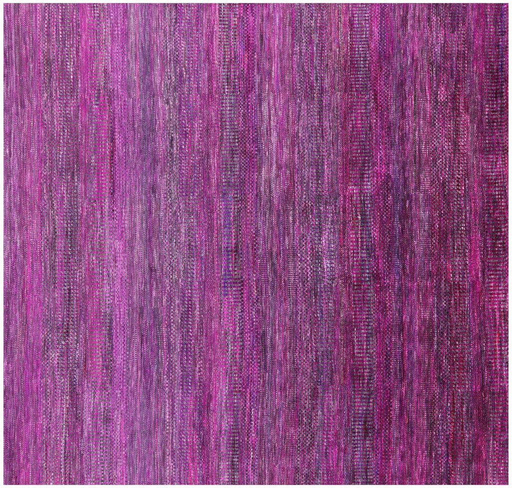 Square Wool & Silk Gabbeh Savannah Grass Hand Knotted Rug - Manhattan Rugs