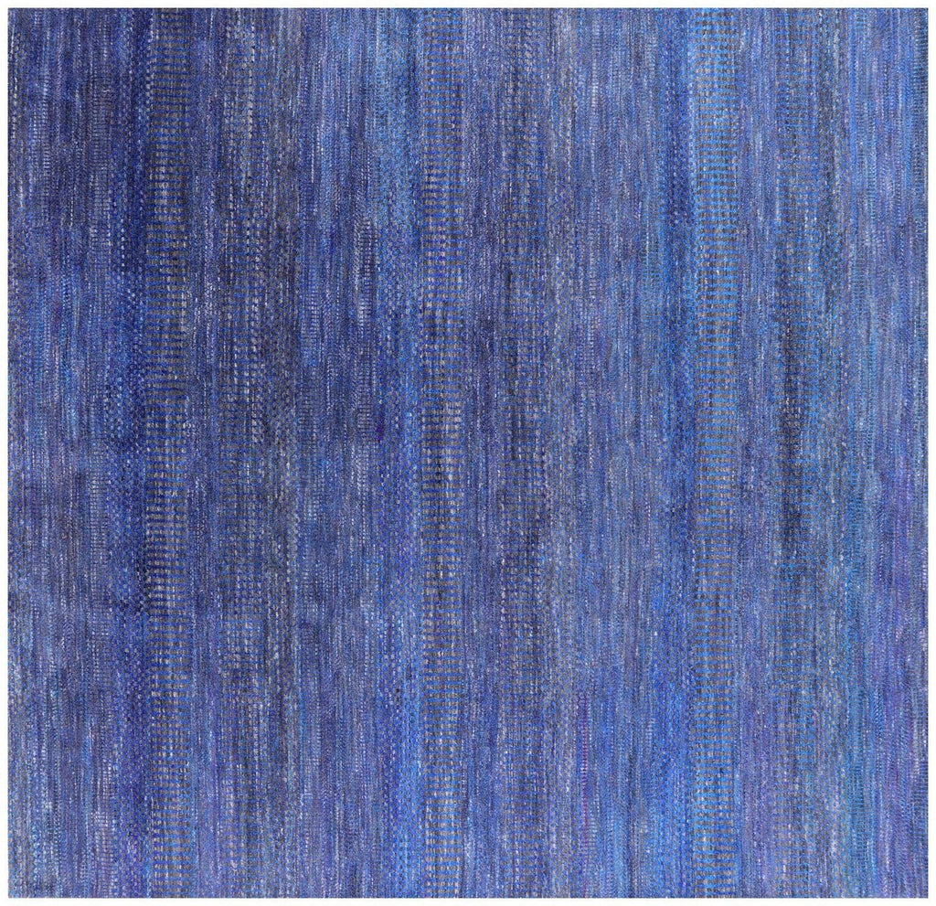 Square Wool & Silk Savannah Grass Gabbeh Hand Knotted Rug - Manhattan Rugs