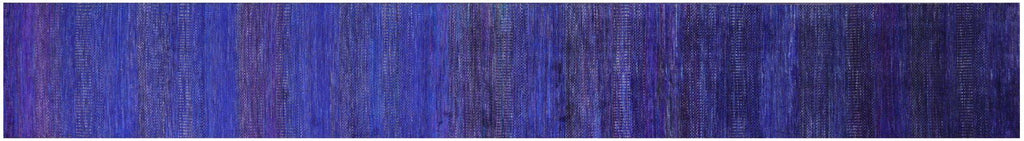 Runner Wool & Silk Hand Knotted Super Savannah Gabbeh Rug - Manhattan Rugs