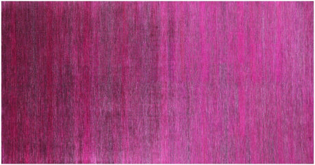 Savannah Grass Gabbeh Hand Knotted Wool & Silk Rug - Manhattan Rugs