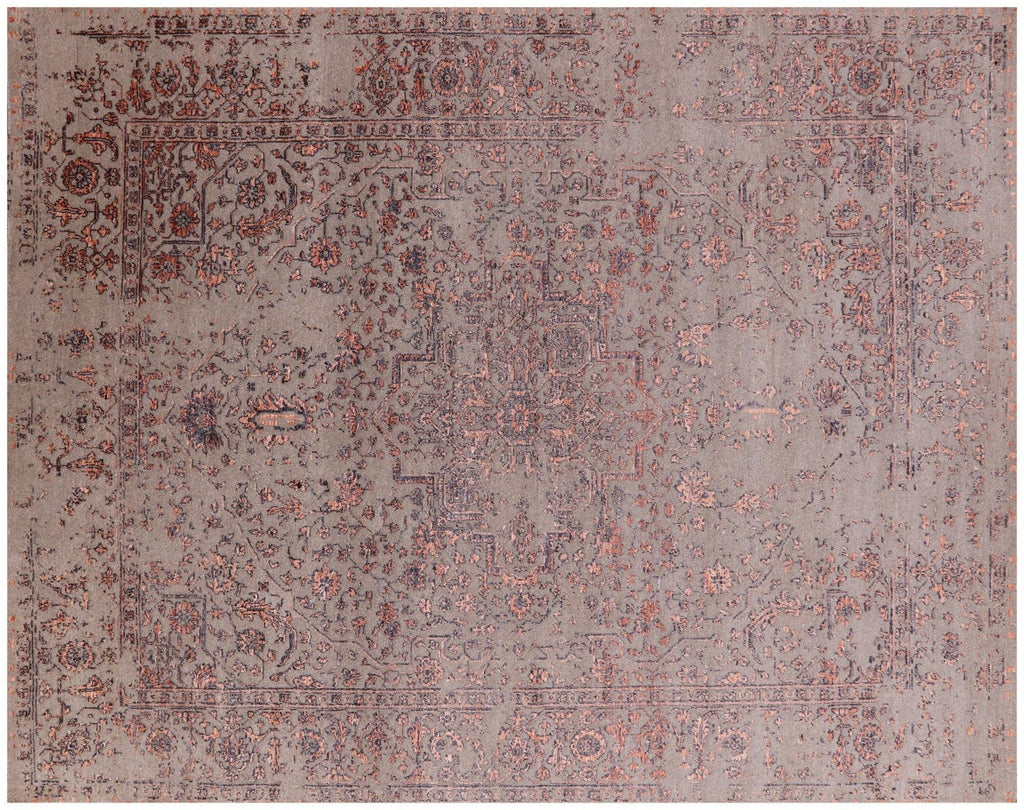 Persian Heriz Serapi Wool & Silk Handmade Rug - Manhattan Rugs
